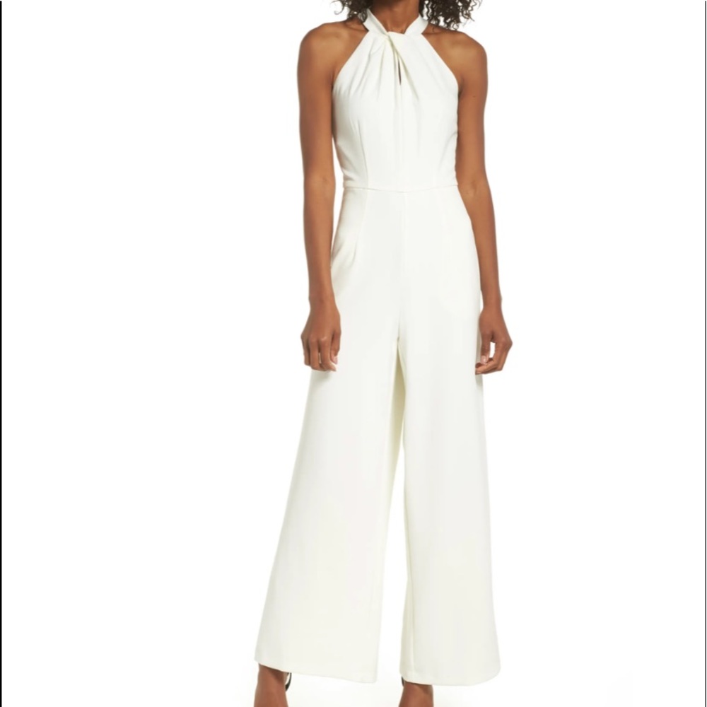 Julia Jordan Sleeveless Halter Neck Jumpsuit